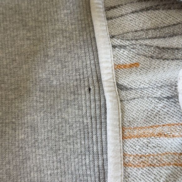 Vintage Nike Orange Swoosh Full Zip‎ Hoodie SZ XL Gray Rainbow Shoe Charm Rare - Picture 16 of 16